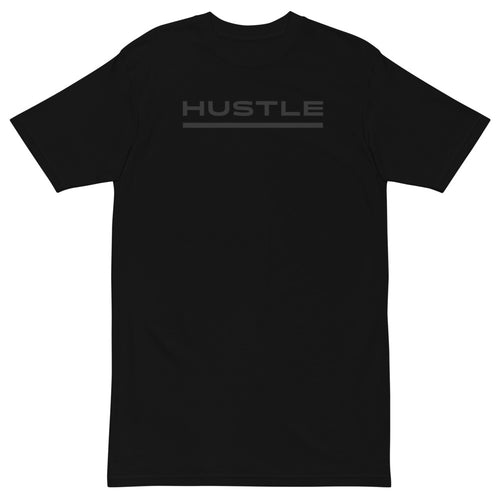 HUSTLE Cotton Tee | Blackout Line