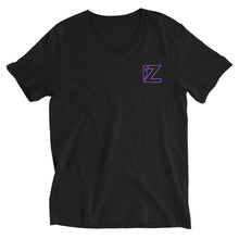 Load image into Gallery viewer, Light Purple IZ V-Neck Tee (Cancer Line | White, Black)