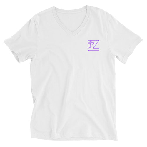 Light Purple IZ V-Neck Tee (Cancer Line | White, Black)