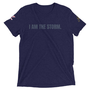I AM THE STORM Tri-Blend Tee | Patriot Line