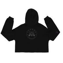 Load image into Gallery viewer, Women’s Crop Hoodie | Blackout Line