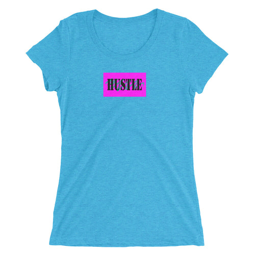 HUSTLE Women's Tri-Blend Tee | Mantra Line