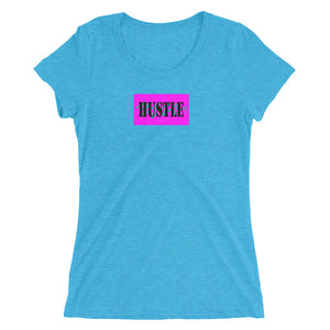 HUSTLE Women's Tri-Blend Tee | Mantra Line