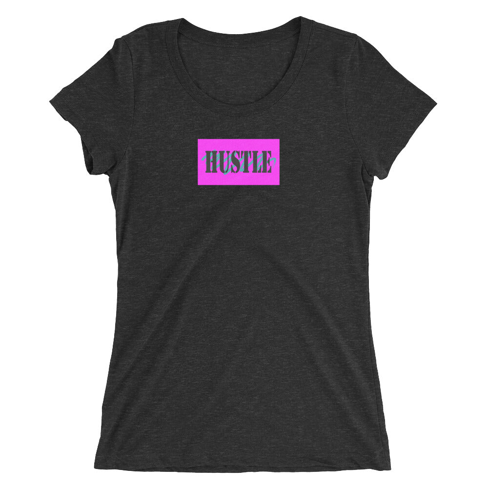 HUSTLE Women's Tri-Blend Tee | Mantra Line